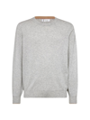 Brunello Cucinelli Men's Cashmere Sweater In Pebble