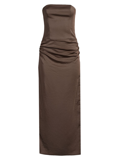 Bec & Bridge Women's Jones Strapless Maxi Dress In Cocoa