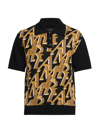 Amiri Black Repeat Polo In Black