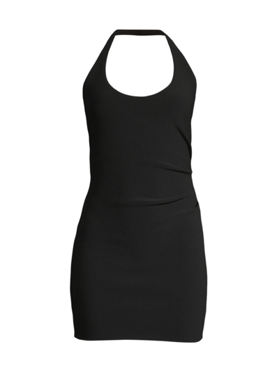 Bec & Bridge Women's Cyndie Halter Minidress In Black