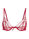 Kiki De Montparnasse Mon Cheri Demi Bra In Red