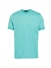 Kiton Men's Cotton Crewneck T-shirt In Sky Blue
