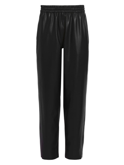 Allsaints Women's Jen Faux Leather Joggers In Black