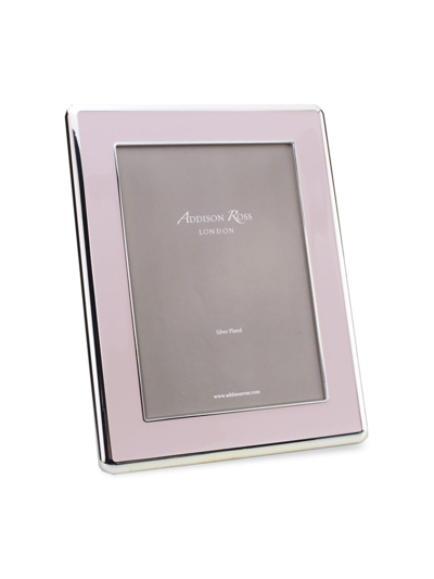 Addison Ross Enamel & Silverplate Wide Frame In Pink