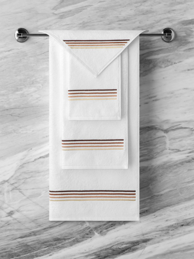 Togas Linary Towel Collection In White Coffee