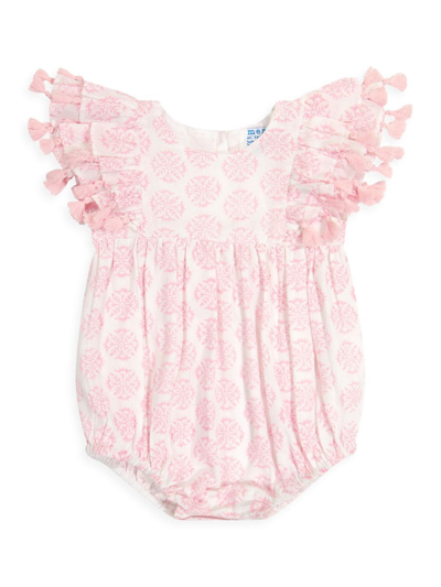 Mer St. Barth Baby Girl's Anna Printed Bubble Romper In Pink