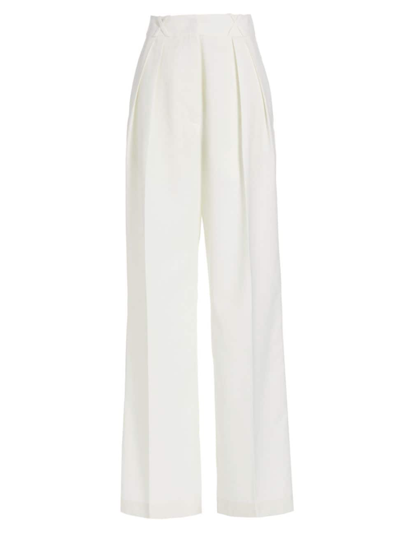 Rohe Wide Leg Tailored Trousers In Ivory