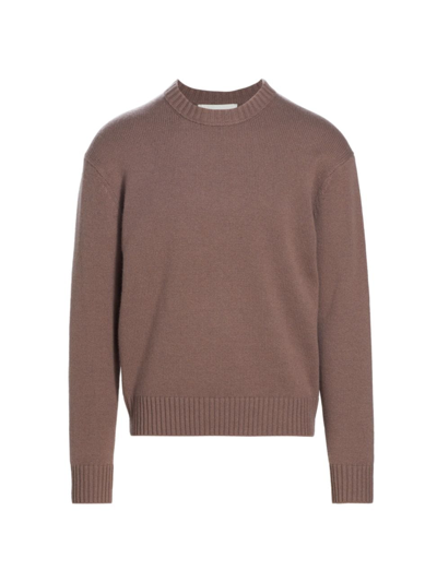 Frame Men's Cashmere Crewneck Sweater In Dry Rose