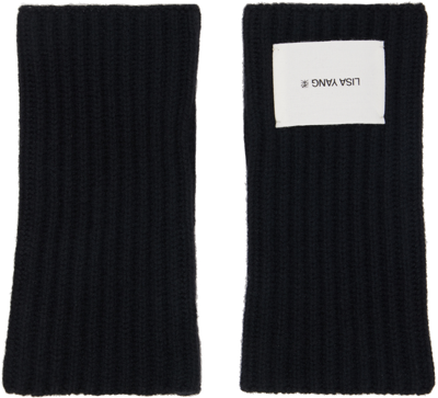 Lisa Yang Black Rouen Arm Warmers In Bl Black