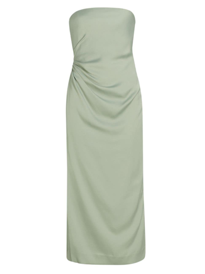 Derek Lam 10 Crosby Women's Harriet Strapless Midi-dress In Sage