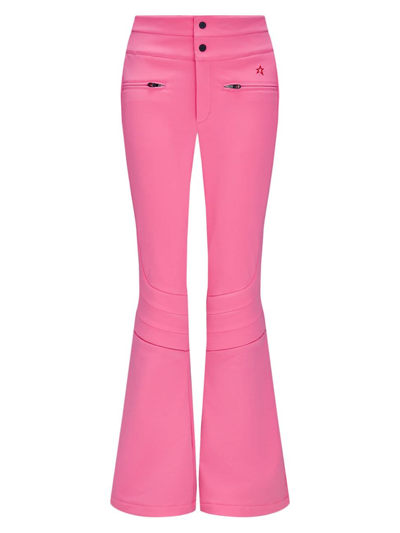 Perfect Moment Corrie Denim Ski Suit In Azalea-pink