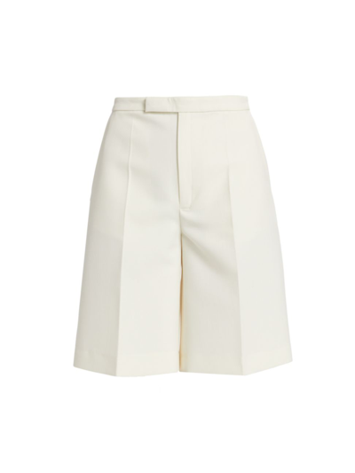 Rohe Women's Tailored Wool Shorts In Ivory