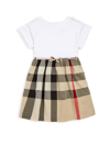 Burberry Little Girl's Rhonda Cotton Dress In New Classic Check