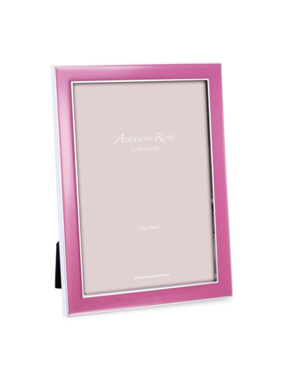 Addison Ross Enamel & Silverplate Frame In Pink