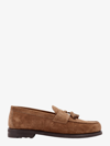 Brunello Cucinelli Man Loafers Brown Size 9 Leather In Brown