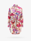 Isabel Marant Étoile Nueva Wrap-waist Mini Shirtdress In Multicolor