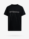 Givenchy Loose T-shirt In Black Cotton With Reflective Pattern In Black