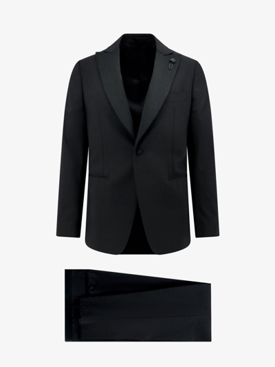 Lardini Kosmo Wool Tuxedo In Black