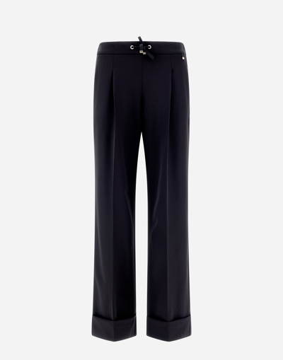 Herno Women's Easy Suit Stretch Trousers In Black