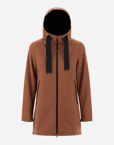 Herno A-line Jacket In Keystone In Macadamia