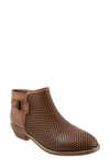 Softwalk Rimini Perforated Bootie In Luggage
