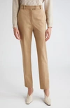 Max Mara Cappuccino Viscose Blend Polis Pant Beige  Donna 42 In Camel