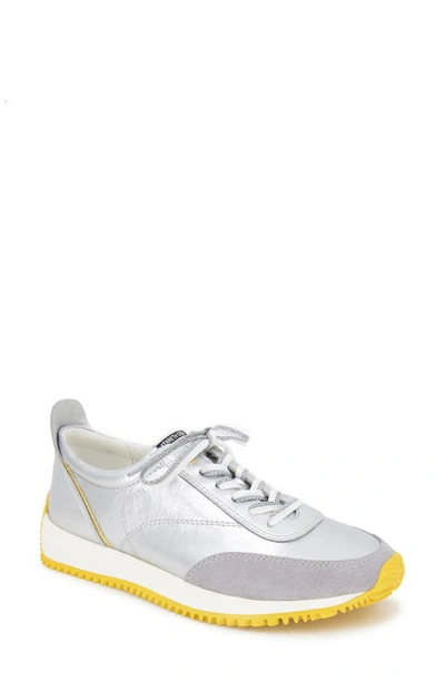 Kenneth Cole New York Jamie Sneaker In Silver Nylon