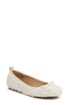 Kelsi Dagger Brooklyn Frankie Square Toe Ballet Flat In Natural