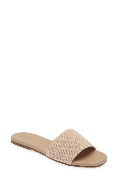 Kaanas Mallow Slide Sandal In Blush