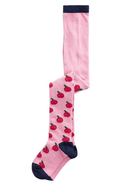 Mini Boden Kids' Patterned Tights Pink Apples Girls Boden