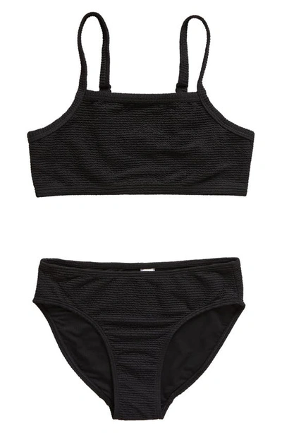 Zella Girl Kids' Paradise Two-piece Swimsuit In Black