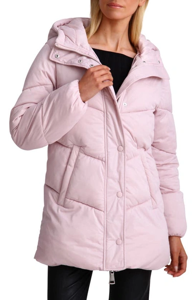 Avec Les Filles Thermal Puff™ Hooded Puffer Jacket In Quarts