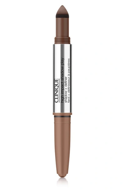 Clinique High Impact Shadow Play Eyeshadow + Definer In Double Latte