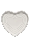 Le Creuset Stoneware Heart Spoon Rest In White