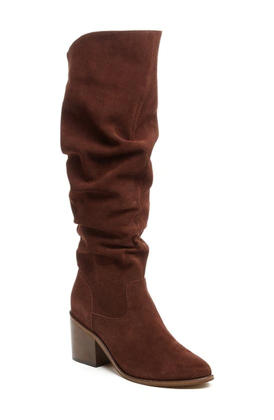 Kelsi Dagger Brooklyn Easton Slouch Knee High Boot In Chocolate