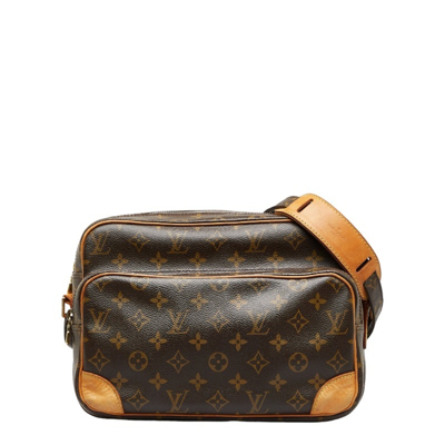 Pre-owned Louis Vuitton Nile Brown Canvas Shopper Bag ()