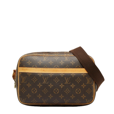 Pre-owned Louis Vuitton Reporter Brown Canvas Shoulder Bag ()