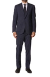 Jb Britches Sartorial Classic Fit Wool & Linen Suit In Navy
