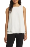 ANNE KLEIN DOUBLE LAYER SLEEVELESS TOP