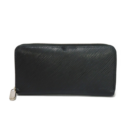 Pre-owned Louis Vuitton Zippy Black Leather Wallet  ()