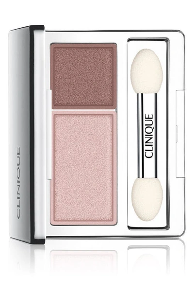 Clinique All About Shadow Duo Eyeshadow In Seashell Pink/fawn Satin