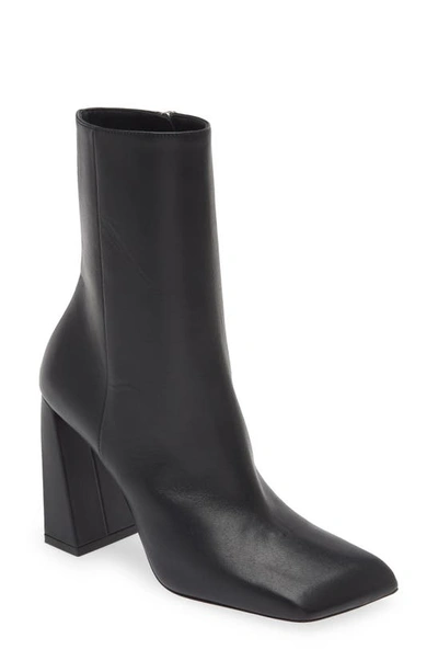 Amina Muaddi Marine Square Toe Bootie In Black