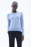 Filippa K Merino R-neck Sweater In Blue