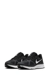 Nike Air Zoom Structure 25 Road Running Shoe In Black/ Dark Smoke Grey/ White