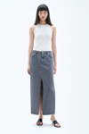 FILIPPA K LONG SLIT DENIM SKIRT