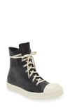 Rick Owens Lido High Top Sneaker In Black  