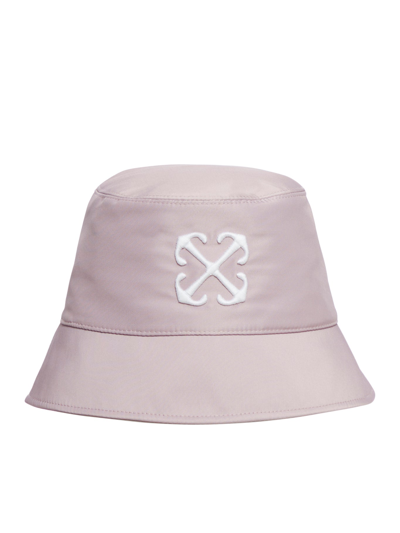 Off-white Arrow Bucket Hat In Pink & Purple