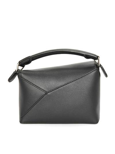 Loewe Mini Puzzle Bag In Classic Calfskin In Black