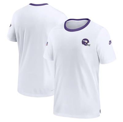 Nike White Minnesota Vikings Classic Coach Performance T-shirt