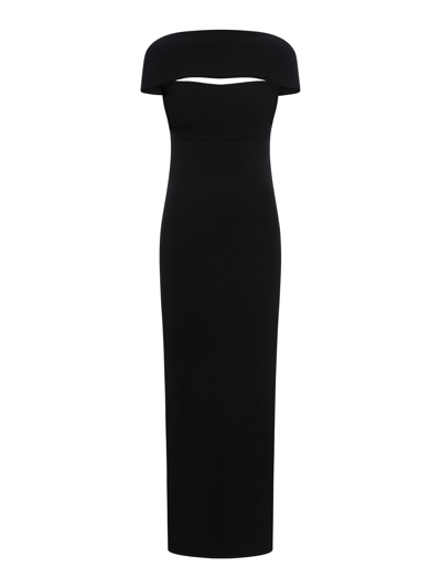 Totême Slip-through Knit Dress Black